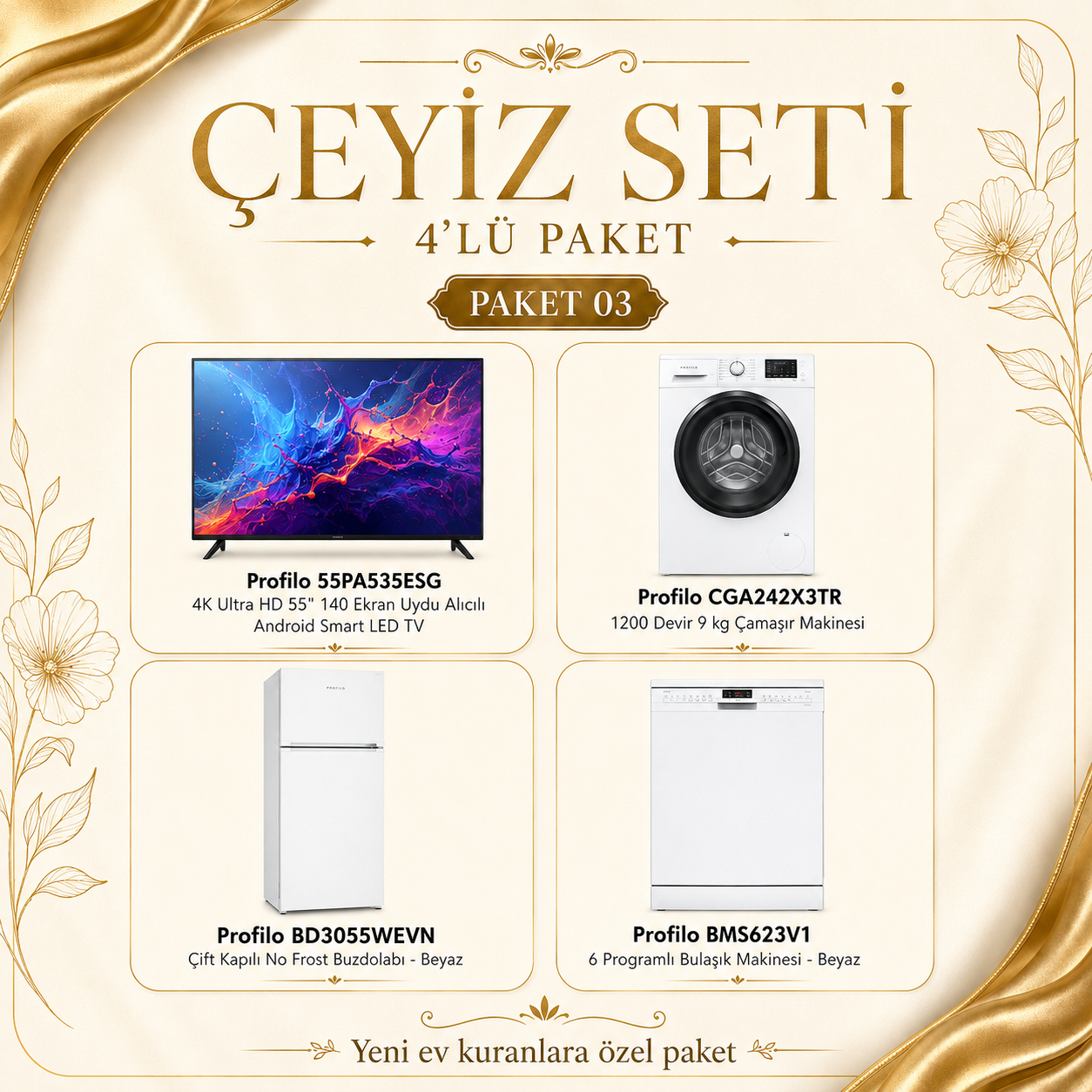 Profilo Premium Çeyiz Seti