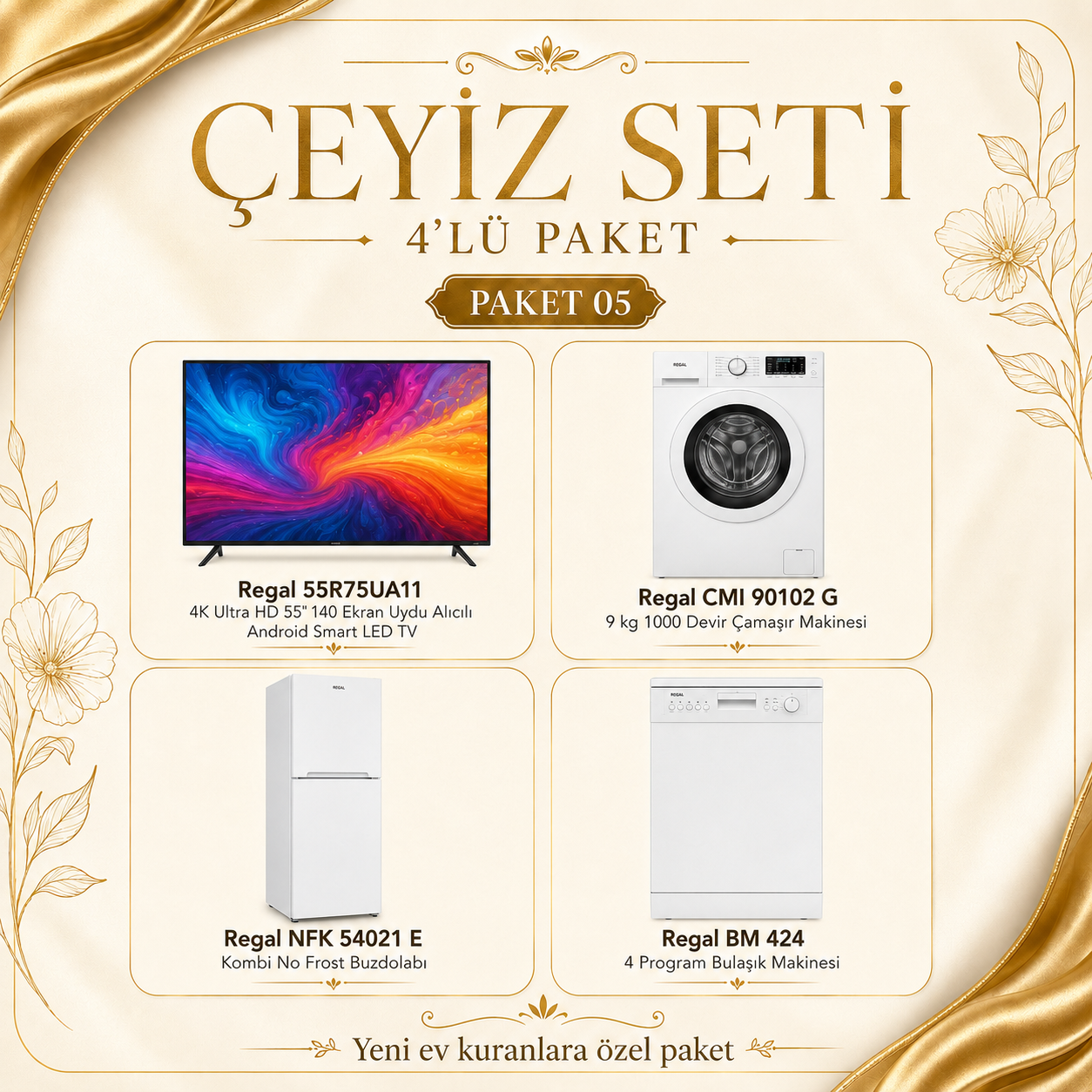 Regal Smart Çeyiz Seti