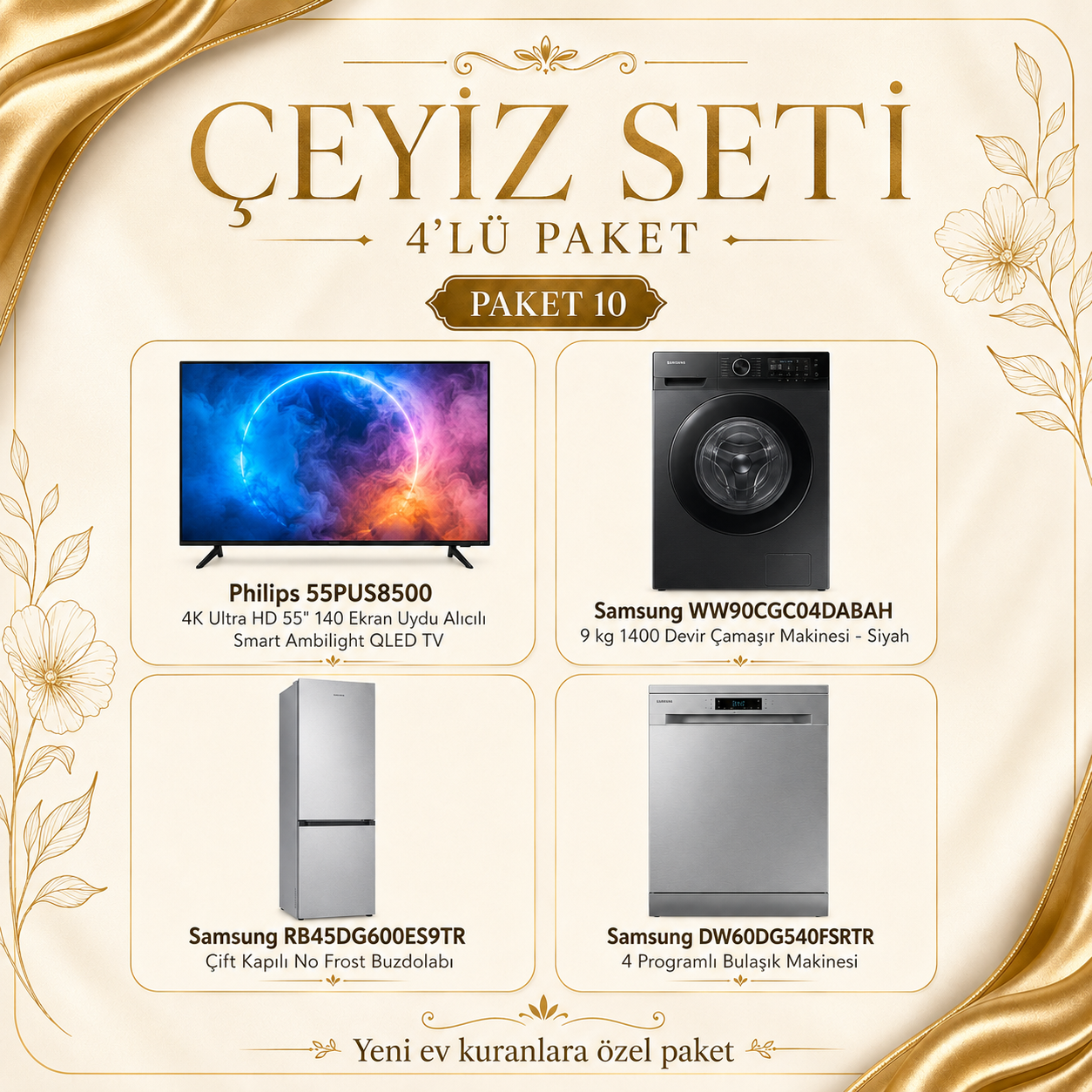 Philips QLED & Samsung Çeyiz Seti
